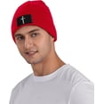 thumbnail image 5 of John 3:16 for God So Loved The World Cross, Christian, Faith Beanie Hat Women Men Knit Hat Skull Cap Slouchy Hat Black, 5 of 8