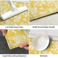 thumbnail image 6 of Yellow Floral Kitchen Rug Mat Spring Kitchen Rugs Sets of 2 Washable Kitchen Floor Mats Non-Slip Yellow Kitchen Decor, 6 of 6