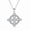 White Gold, variant on Celtic Knot Necklace for Women, 925 Sterling Silver Irish Celtic Pendant with Moissanite, Symbol of Eternal Love and Unity, Birthday Christmas Jewelry Gift for Mom Wife(Yellow Gold)