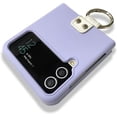 thumbnail image 2 of for Samsung Galaxy Z Flip 4 Case, Anti-Fingerprint Samsung Galaxy Z Flip 4 Protective Phone Case with Ring Holder, Anti-Scratch, Purple, 2 of 8