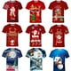 thumbnail image 2 of Camiseta de Navidad con estampado 3D para hombre y mujer, camisa informal de manga corta con cuello redondo, muñeco de nieve y alce, Unisex, 2 of 4