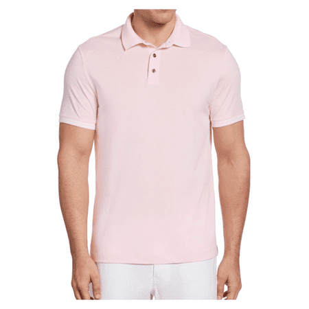 Perry Ellis Men's Chest Stripe Polo, (Pink) - Size XXL