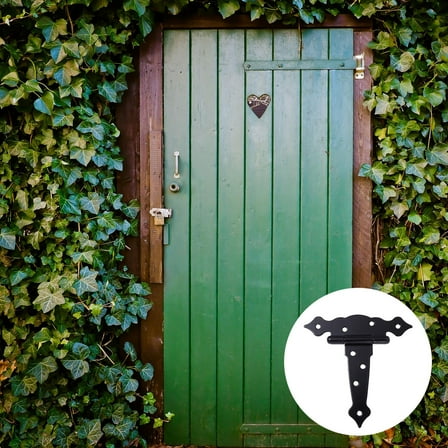 HOOWIFFY 3Pcs Heavy Duty Hinges for Wood Outside Rustproof Hinge Suitable for Barn Door 6 Inches