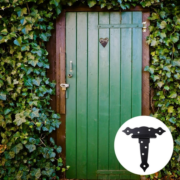 HOOWIFFY 3Pcs Heavy Duty Hinges for Wood Outside Rustproof Hinge Suitable for Barn Door 6 Inches