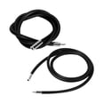thumbnail image 1 of 2pcs Cadena de cuerda de colr de cordón de cuero negro con cierre de acero inoxidable 20 pulgadas 24 pulgadas Zulema Cordón de goma negro, 1 of 8