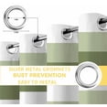 thumbnail image 6 of Sage Green White Striped Blackout Curtains for Bedroom/Living Room, Thermal Insulated Kitchen Curtains, Farmhouse Stripes Grommet Darkening Window Treatment Drapes 52"x84"x2, 6 of 8