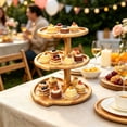 thumbnail image 5 of Rustic 3 Tier Heart Shaped Wooden Serving Platters, 3 Heart shape Tier Charcuterie Boards Fall Wood Serving Trays Decorative Wood Snack Dish Plates for Holiday Housewarming Presents, Heart, 5 of 7