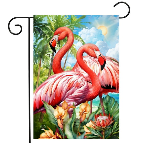 Briarwood Lane Flamingo Pair Garden Flag