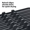 thumbnail image 4 of OXO Good Grips Aluminum Dish Rack, Gray, 4 of 6