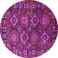 thumbnail image 1 of Ahgly Company Indoor Round Oriental Pink Industrial Area Rugs, 8' Round, 1 of 4