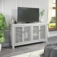 thumbnail image 6 of Rio 4-door Antique Gray 70-inch Wood Accent Cabinet, 6 of 9
