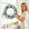 thumbnail image 6 of Easter Wreath Wall Decorations, Eggs Wreaths Decor Front Door Wreath Spring Hanging Ornament, Door Wreath Summer Home Decoration for Indoor Outdoor, 6 of 6