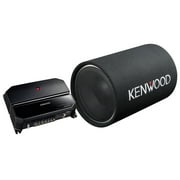 Kenwood 12" 1200W Cylindrical Subwoofer & 2 Channel 85W Car Amplifier | PW131TB
