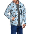 thumbnail image 3 of Zip Up Hoodies for Men - Husky Head Long Sleeve Comfrt Men'S Fashion Hoodies & Sweatshirts, Jackets for Men Hoodies Pullover Clothing Clothes with Pouch, 3 of 5