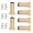 Gold, variant on 6pcs Adjustable Bed Risers With Antislip Base Load-Bearing Replacement Leg Furniture Leg Extenders for Beds And Tables