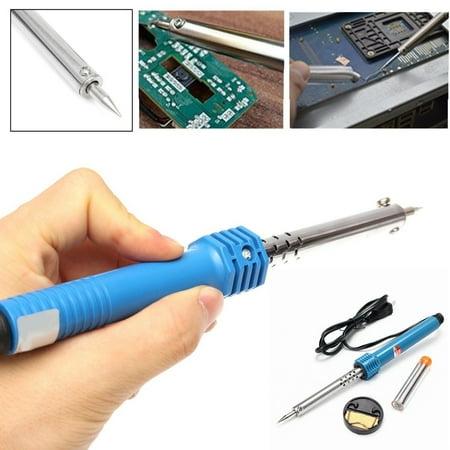 - 1 Set 60W 110V Electric Soldering Iron Gun Stand Kit External Heated Desolder Solder Wire Welding US Plug
