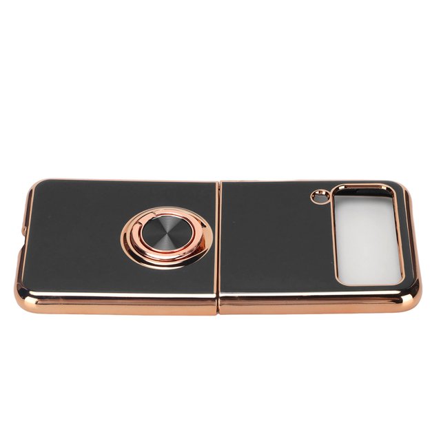 Étui de Cellulaire, Processus de Rotation à 360 Degrés Électroplaqué Résistant aux Rayures Design Élégant Étui de Protection TPU pour Femmes pour Voyage Noir
