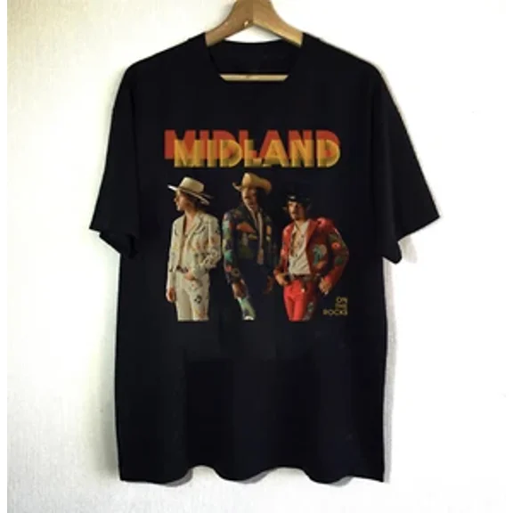 RARE On The Rocks Album Midland Unisex T-Shirt All Size