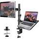 thumbnail image 1 of Soporte para Monitor y Laptop Ajustable para Escritoro, Brazo Articulado para Monitor con Base para Laptop, para 17 a 32 Pulgadas, Soporte Ergonómico Doble, Capacidad para 22 Libras, 1 of 5