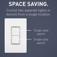 thumbnail image 7 of RCD11LA tm811lacc 2 single pole 1w decora switch 15amp 120/277 volt light alomond qty 1, 7 of 7