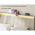 thumbnail image 2 of Restonic Queen Frame - 2 USB/AC, Padded Headboard, Easy Assembly, 2 of 22
