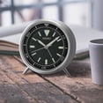 thumbnail image 6 of Seiko 4 inch Mai T Black Metal Case Beep Alarm Clock Arabic Quartz Analog Desktop QXE065KLH, 6 of 6