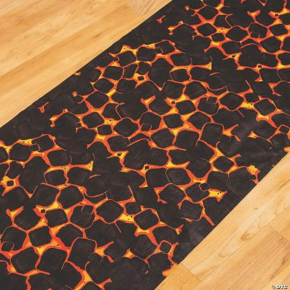 Hot Coals Aisle Runner, Luau, Party Decor, 1 Piece
