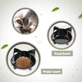 thumbnail image 5 of 2 cuencos para gatos antideslizantes, plato de comida poco profundo para gatos, cuencos para mascotas para aliviar el estrés de la fatiga de los bigotes y prevenir la alimentación de gatos,, 5 of 5