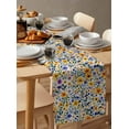thumbnail image 6 of nqOlkjepod Farmhouse Wildflowers Table Runner 48 Inches Long Farmhouse Dress Scarves, Watercolor Colorful Flowers Floral Dining Tablerunner for Coffee Table/Kitchen Island/Party Décor, 13" x 48", 6 of 8