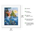 thumbnail image 2 of Mermaid of Ancient Hawai’i - From an Original Color Painting by Warren Rapozo - Fine Art Rolled Canvas Print 11in x 14in, 2 of 4