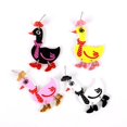 thumbnail image 4 of Cute Colorful Acrylic Duck In Hat Drop Earrings for Women 2023 Cartoon Wear Scarf Animal Dangle Earrings Statement Jewelry Gifts, 4 of 4