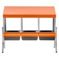 thumbnail image 2 of Chicken Nesting Boxes,3 Compartments,with Support Legs,Easy Egg Collection,Galvanized Steel&High-Strength Plastic,Roll Away Nesting Boxes for Chickens&Hens Laying Eggs,Orange, 2 of 11