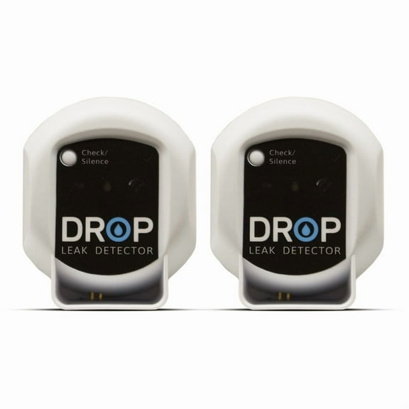 DROP Leak Detector System - 2 Pack Leak Detectors with Cable - D-LD2