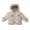 Khaki, variant on newwalpole Baby Hooded Down Jacket Boys Girls Light Puffer Winter Coats Toddler Bear Ears Zipper Up Down Coats Outwear(Pink,5-6 Years)