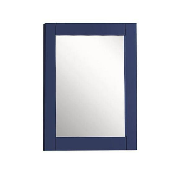 24" WOOD FRAME  - MIRROR IN BLUE