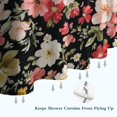 thumbnail image 6 of Pioneer Flower Floral Print Pattern Shower Curtain 72"x84" ,Bathroom Decorative Shower Curtains Set with 12 Hooks,Modern Waterproof Washable Shower Curtain, 6 of 6