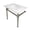 White / Polished Nickel, variant on Kingston Brass KVPB31221Q1 Monarch 31" Ceramic Console Sink with Stainless Steel Legs (1-Hole), White/Polished Chrome