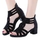 thumbnail image 4 of Sandalias transpirables de verano para mujer con suela gruesa de diamantes de imitación y puntera abierta Wmkox8yii nm8650, 4 of 8