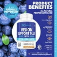thumbnail image 3 of Bio Naturals Eye Vitamin Supplement with Lutein, Zeaxanthin, Lycopene, Bilberry, Quercetin & More - All Natural Proprietary Blend Supports Vision & Macular Health - 60 Veggie Capsules, 3 of 4