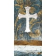 thumbnail image 2 of Grey, Jace 18x32 White Modern Wood Framed Museum Art Print Titled - Cross On Blue, 2 of 4