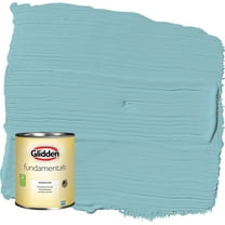 Glidden Fundamentals Kingston Aqua / Blue Semi-Gloss Interior Paint, 1 Quart