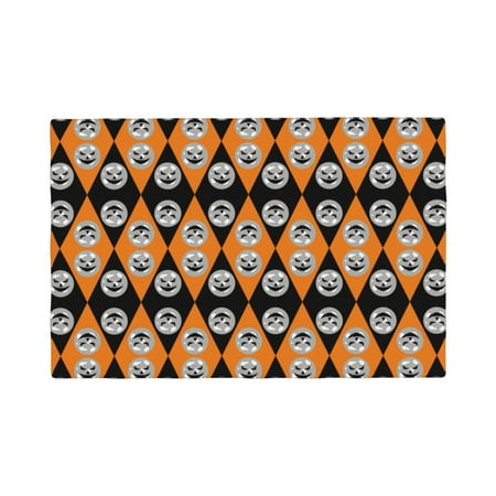 

Placemats Set of 4 halloween elements Pattern Heat Resistant Non - Slip Place mats Waterproof table mat for Kitchen Dining-6片装