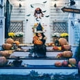 thumbnail image 4 of Halloween Wreath with Hat Legs Pumpkin Door Hanging Garland Front Door for Halloween Decorations, 4 of 4