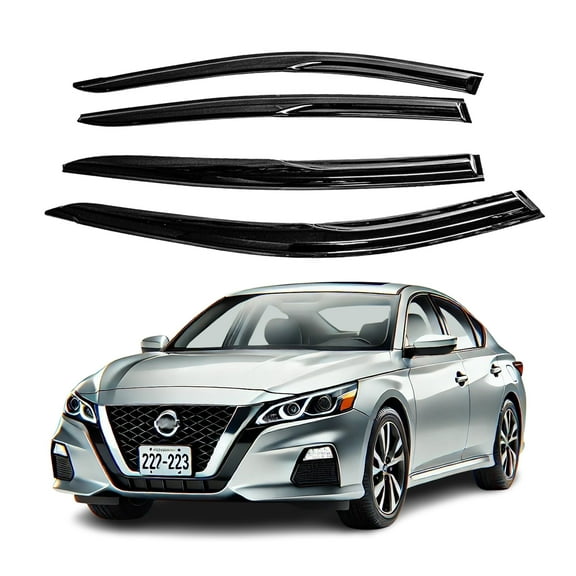 Fits Nissan Altima 2019-2023 Acrylic Window Visor Sun Rain Deflector Guard, 4 Pcs