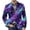 Dark Purple, variant on Halloween Full Print Casual Suit Coat For Men Classic Gothic Spooky Holiday Sleeve Breathable Light Daily Street Blazer Green 3XL