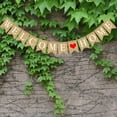 thumbnail image 4 of 2.8M WELCOME HOME Banner Swallowtail Flags Burlap Banner for Home Decoration Family Party, 4 of 9