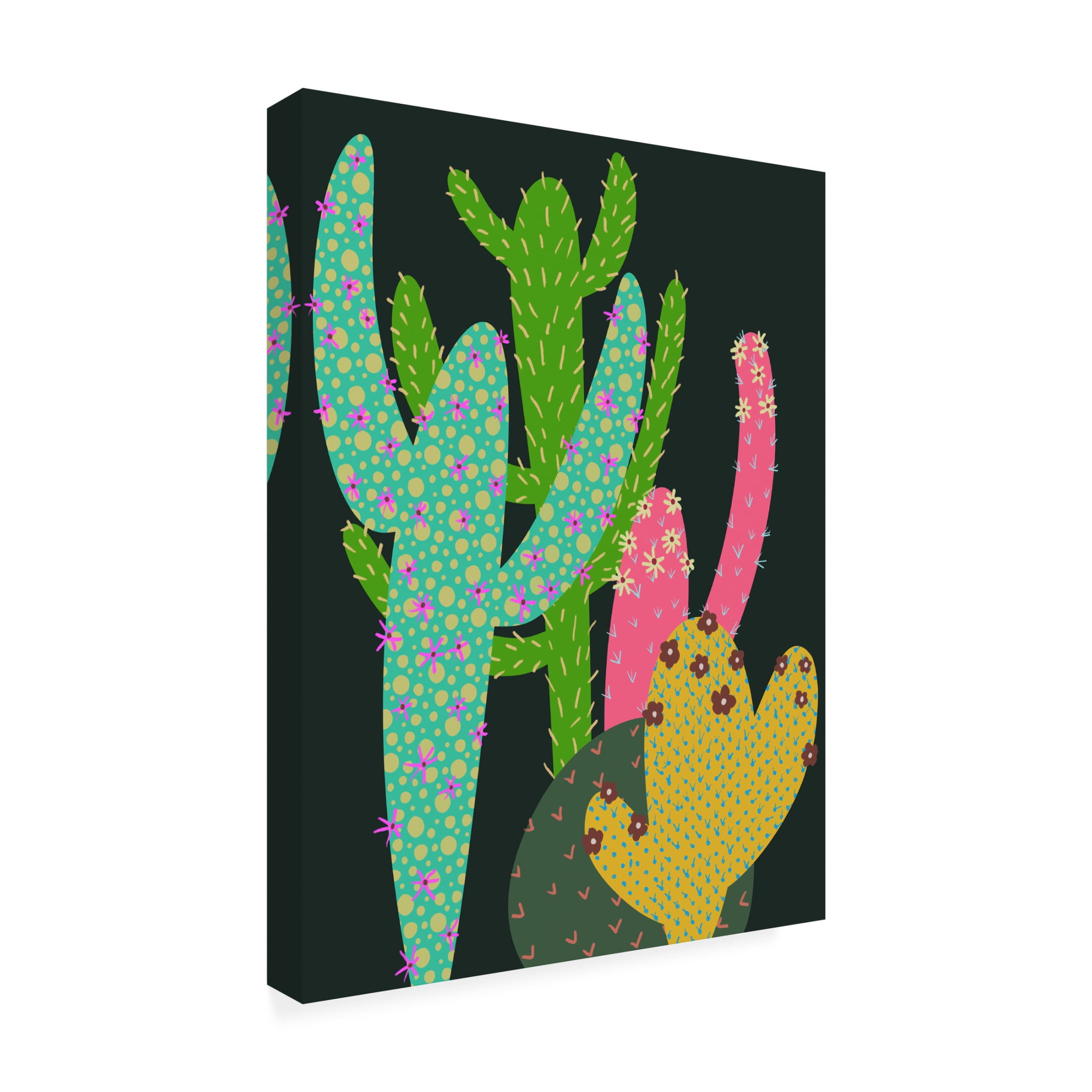 Trademark Fine Art Regina Moore  Colorful Cactus I Canvas Wall Art