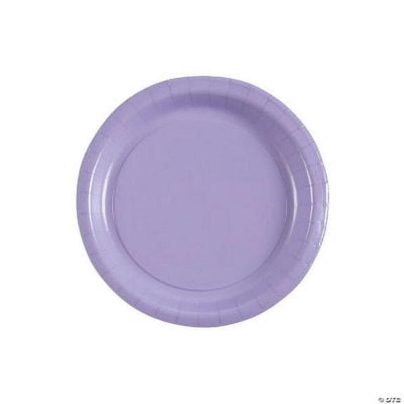 Lavender Paper Dessert Plates -  Birthday Party Supplies - 24 Pcs
