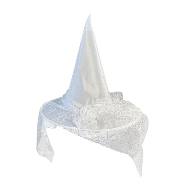 Sombrero de bruja de Halloween,Sombrero de bruja de Halloween para mujer Actuación escénica,Accesorio de cosplay de bruja para disfraz de Halloween para adultos,Cómodo tocado decorativo para