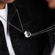 thumbnail image 4 of Juego De 2 Piezas Gato Colgante Collar Pareja Clavícula Cadena Estudiante Amigo Regalo Conmemorativ, 4 of 4
